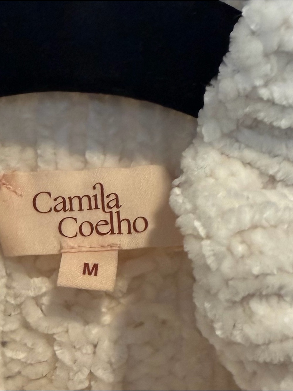 Camila Coelho Sleeveless Turtleneck Knit Mini Dress in Ivory - Picture 5 of 7